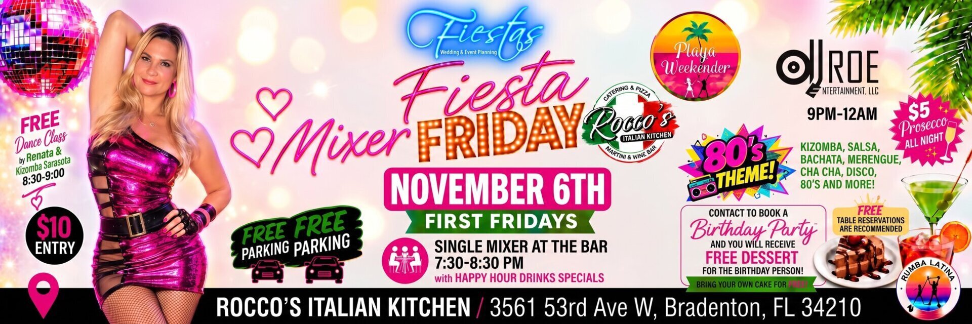 Fiesta Friday Latin Night - 80´s Theme